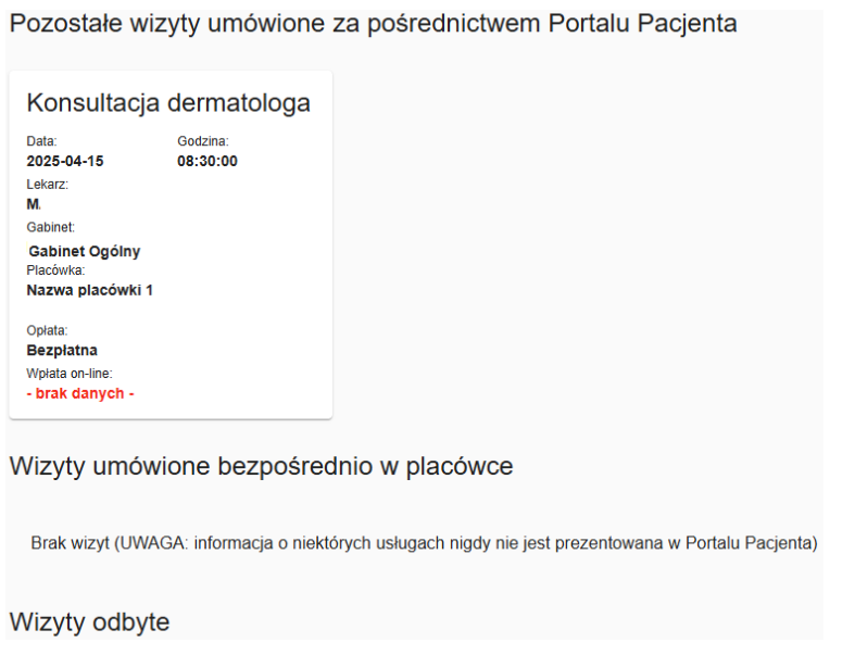 Portal Pacjenta - konfiguracja 2