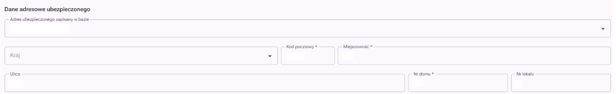 Budowa formularza e-ZLA